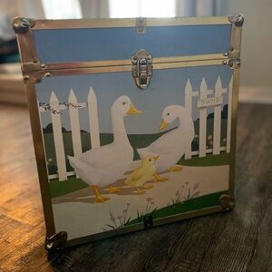 Vintage Duck Family Storage Trunk